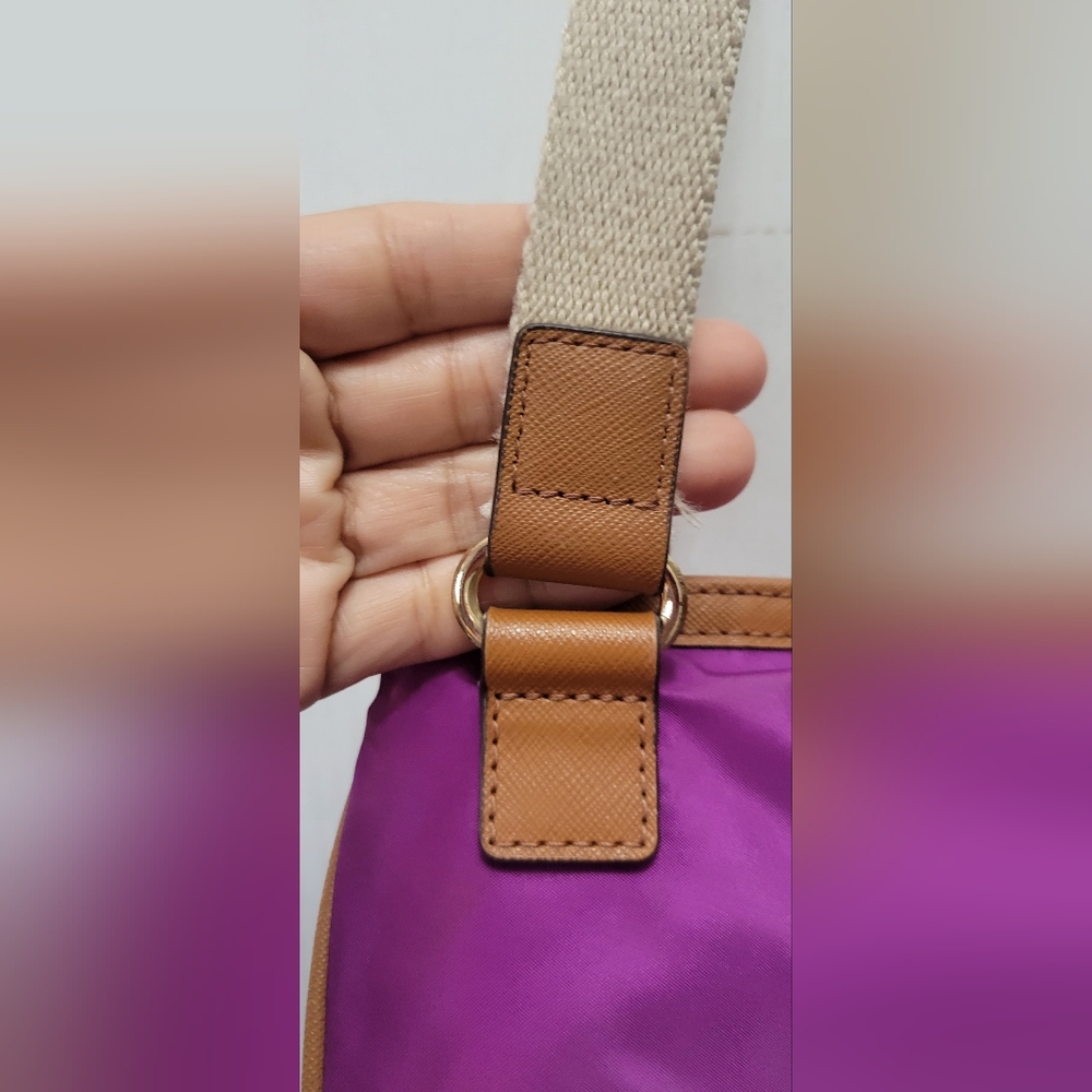 Michael Kors Nylon And Leather Crossbody Purse - Picture 6 of 15